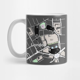 Copy of Map of London with Cats Mug